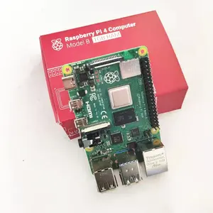 Atacado raspberry pi 4 computador-Estudo linux placa de desenvolvimento inteligência artificial pequeno computador 1gb raspberry pi 4 pie