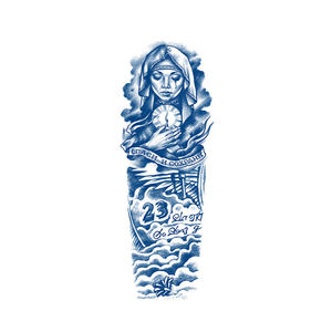 Autocollant de tatouage temporaire semi-permanent, non toxique, professionnel, imperméable, noir, pochoir de corps de bras de main pour encre de tatouage - Product Image 4