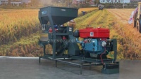 Machine à décortiquer le riz au diesel 1000 kg/h, machine à décortiquer le riz portable, fabricant de machines à décortiquer le riz