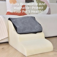 Escaliers pour animaux de compagnie amovibles, lavables, durables, en mousse haute densité, marches antidérapantes pour chiots, chiens âgés et blessés