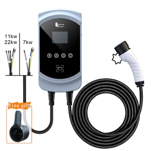 Pour borne de recharge de véhicule électrique, boîtier mural, interface AC CCS, 16A-63A, 7-22KW, utilisation domestique mains libres, chargeur de voiture électrique - Product Image 6