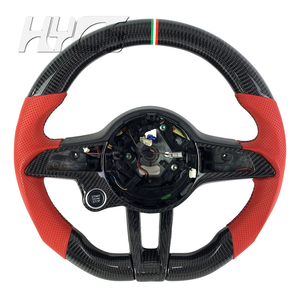 Accessori interni auto in fibra di carbonio e pelle volante per <span class=keywords><strong>Alfa</strong></span> <span class=keywords><strong>Romeo</strong></span> Giulia S Special LV - Product Image 1