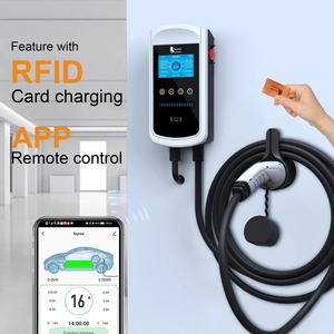 Nuevo Cargador de Pared para Vehículos Eléctricos, Trifásico, 32A, Corriente Ajustable, 22KW, Certificado CE, Estación de Carga con Control Remoto por WIFI y Aplicación, CA - Product Image 4