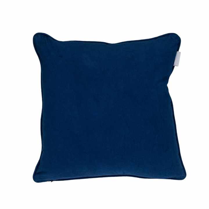 HMS 20\" Soft Blue White Geometric Cotton Throw Pillow Embroidered Printed Jacquard Woven Fabric Microfiber Filling Memory