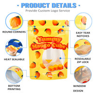 Sachet Doypack Durable pour Noix et Fruits Secs avec Fermeture Éclair et Fenêtre Transparente, Emballage en Plastique de Qualité Alimentaire