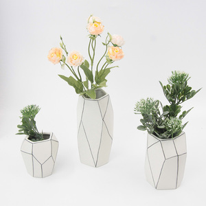2023 Handmade Chinese Tabletop <strong>Mini</strong> Geometric Ceramic <strong>Vases</strong> - Product Image 5