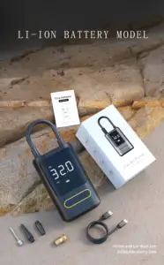 Pompe à <span class=keywords><strong>air</strong></span> sans fil portable pour voiture 12v Gonfleur de pneus Mini compresseur d'<span class=keywords><strong>air</strong></span> électrique à main Pompe gonflable de voiture - Product Image 3