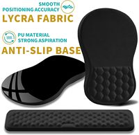 Repose-poignets ergonomique 2-en-1 pour souris et clavier, avec support en mousse à mémoire de forme