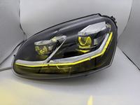Nouvel ensemble de phares LED bicolores 12V avec yeux de démon jaunes pour Volkswagen Golf Mk5 2006-2011