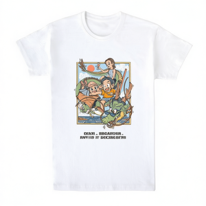 T-shirt con ritratto di famiglia, bianca, unisex, abbigliamento promozionale - Product Image 2