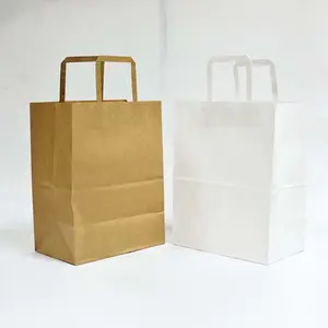 Top Seller Paper Bags Kraft Paper Shopping Bag for Fast Food Takeaway