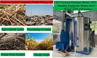Chaudière industrielle à biomasse à faible vapeur, à alimentation automatique par bio-carburant (bagasse de canne à sucre, sciure de bois, paille), à faible consommation d'énergie verticale, modèle Faith