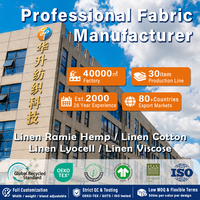 Tissu en lin 100 % imprimé réactif, 150 g/m², 140 cm, respirant, pour vêtements décontractés, vêtements d'intérieur et tenues modernes – Vente en gros