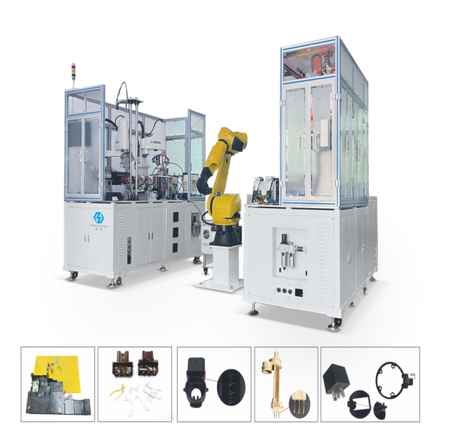 Efficient 220V 800kg Automation Equipment Embedded in Injection Molds with Engine Gearbox PLC Bearing Components 1 Year Warranty