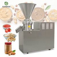 Industriële tahin- en cashewnotenbotermachine, 200 kg per uur, 4 kW, voor het produceren van colloïde puree.