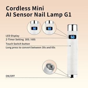 Nuova Lampada per Unghie Gel UV <span class=keywords><strong>LED</strong></span> Ricaricabile Senza Fili con Sensore AI di Alta Qualità Asciugatore <span class=keywords><strong>Mini</strong></span> Portatile da Tavolo con Alimentatore Elettrico - Product Image 4