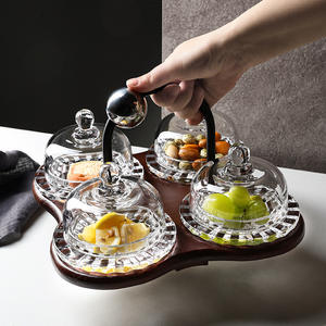 ハイエンドモダンデザインライトラグジュアリーアフタヌーンティースナックプレートエレガントな高価値ビューティーサロンフルーツディップドトレイ - Product Image 4