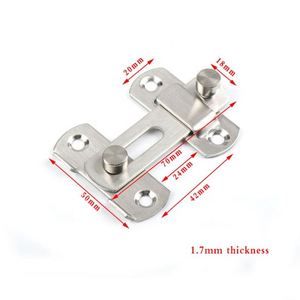 Loquet de porte à bascule en acier inoxydable WEKIS pour la défense personnelle - Product Image 3