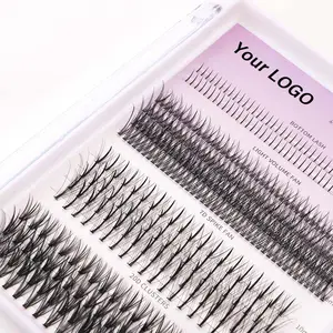 VEYES 2024 LuxeBold küme vizon kiti küme lashes diy kirpik dolgu ve bağ küme lashes kiti toptan