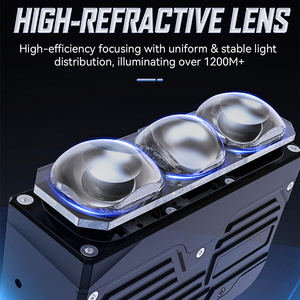 Fari LED GPNE S3P per Fuoristrada, 65W <span class=keywords><strong>Luce</strong></span> Bassa, 95W <span class=keywords><strong>Luce</strong></span> Alta, 6000K+3000K, IP68 Impermeabili, 9-16V - Product Image 4