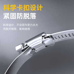 Lichang Stainless Steel Hose Clamp 6-44mm Turn-Key Handle General Industry Pipe Clamp - Product Image 4