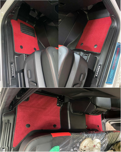 แผ่นรองพื้นรถยนต์แบบกันน้ำ 5D TPE พลาสติกสีดำ สำหรับ<span class=keywords><strong>รถ</strong></span>กระบะ ขายส่ง สำหรับรุ่น RANGER ปี 2023 - Product Image 2