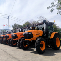Tracteur agricole utilitaire 4x4 diesel 100HP 130HP 150HP à transmission par boîte de vitesses et pompe, haute productivité, certifié CE ISO, pour usage commercial – Vente directe usine