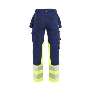 BLAKLADER - 703011498933C46 Pantalones de mujer de alta visibilidad elásticos Azul Marino/amarillo-EAN 7330509958094 ROPA DE TRABAJO DE LA 2017 - Product Image 2