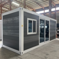 Maison conteneur moderne pliable et extensible, étanche, à assemblage rapide, pour villa mobile, cabane, magasin, dortoir, supermarché, espace de vie, chambre