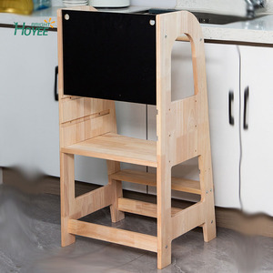 Estante multifunción con <span class=keywords><strong>pizarra</strong></span> torre de aprendizaje taburete para niños Baño de bebé escalera de lavado de manos pies de cocina - Product Image 2