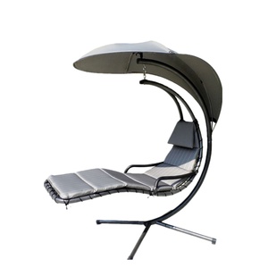 Muebles de exterior para patio, <span class=keywords><strong>tumbona</strong></span> <span class=keywords><strong>colgante</strong></span> <span class=keywords><strong>con</strong></span> <span class=keywords><strong>sombrilla</strong></span>, soporte de metal para jardín, hamaca columpio flotante, silla <span class=keywords><strong>con</strong></span> dosel - Product Image 1