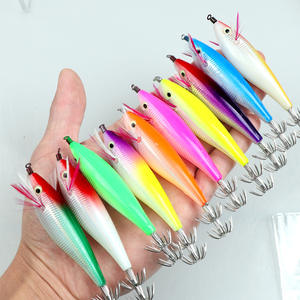 Lichtgevende 10G/10Cm Aas Garnalen Inktvis Haak Plastic Garnalenbodem Vissen Kunstmatig Hard Aas Voor Karper En Snoek Zoetwatervis - Product Image 1