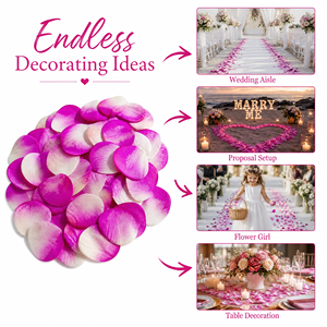 Pétales <span class=keywords><strong>de</strong></span> rose artificiels en papier, confettis avec couleur et taille personnalisées en usine pour la vente en gros, fournitures pour mariages et fêtes - Product Image 5