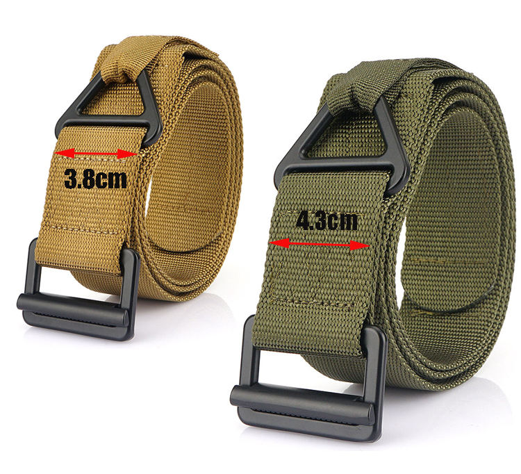 Cintura Tattica In Tela Con Fibbia Collegabile A Sgancio Rapido In Lega Di Alluminio Cinture Da Combattimento Elastiche Ad Asciugatura Rapida Per Uomo Tessura Elasticizzata Escursionismo - Foto 9