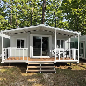 Vente chaude Rapide Maison Pliante Double Aile Expansion Conteneur Extensible En Acier Préfabriqué Petite Maison pour Salle D'activité - Product Image 2