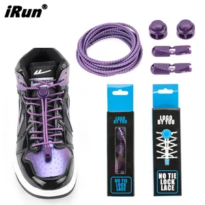 Irun ספורט shoelace פלסטיק אין עניבה ריצת מנעול תחרה עצלנית אלסטית ללא עניבה אלסטית לנשים