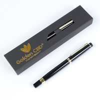 Plusieurs options disponibles, stylos de luxe pour hommes, cadeaux d'affaires, ensemble de stylos à bille en métal avec logo personnalisé et boîte