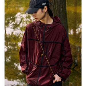 Ultra-<b>Lightweight</b> Breathable <b>Men's</b> Windbreaker <b>Jacket</b> Custom Logo Bulk Waterproof Fastpacking Rain Patchwork with Zipper Closure - Product Image 5