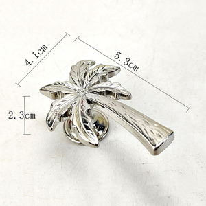 New Design Coconut Cabinet Handle Single Hole Zinc Alloy Drawer <strong>Door</strong> <strong>Knob</strong> for Home Kitchen and Bar Villa Home Decoration - Product Image 2