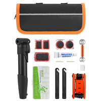 Kit d'outils de réparation de vélo en alliage, mini-pompe à air portable, clé à patchs pour pneus, multi-outils pour VTT, vélo de route, entretien cycliste en extérieur
