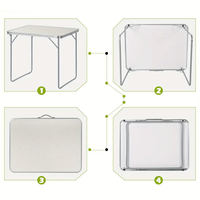 Mesa Plegable Portátil de Fábrica MING CHAN, Superficie Lisa, Ligera, Tipo Maletín, Plegable, para Picnic y Camping