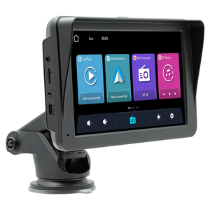 Écran DVR de voiture 7 pouces tactile, moniteur de voiture <span class=keywords><strong>avec</strong></span> Carplay iOS et Android Auto, <span class=keywords><strong>lecteur</strong></span> <span class=keywords><strong>DVD</strong></span> de voiture - Product Image 5