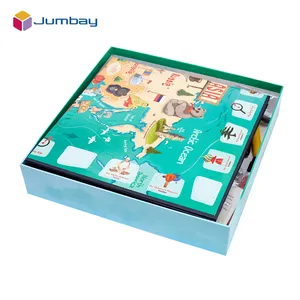 Personalized Customization Giant Play Fun Treasure Hunting Mat Token Card Doll Timer Pen board game for Family