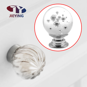 Jieying <strong>Drawer</strong> <strong>Handle</strong> Single Hole Bubble Ball Cabinet Door Pull European Crystal Furniture Hardware <strong>Handle</strong> <strong>Knobs</strong> - Product Image 3
