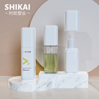 Emballage cosmétique vide en plastique givré de luxe Distributeur de pompe à savon en mousse liquide Bouteilles de pulvérisation Bouteilles carrées de lotion pour le corps pour animaux de compagnie