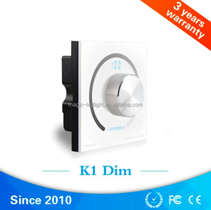 K1 Hot Bán Wall Mount hiển thị kỹ thuật số ROTARY <span class=keywords><strong>LED</strong></span> <span class=keywords><strong>Dimmer</strong></span> 12V 24V chuyển Knob <span class=keywords><strong>Dimmer</strong></span> cho mờ Nhiệt độ màu RGB điều khiển - Product Image 2