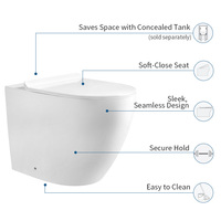 Kidoir WaterMark Cuvette de toilette à double chasse d'eau sans rebord Inodoro WC Salle de bain WC Toilettes