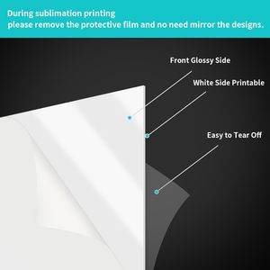 Láminas de Acrílico en Blanco para Sublimación 600*400mm al por Mayor Blancas para Corte Láser Acrílico para Sublimar Blanco por una Cara - Product Image 3