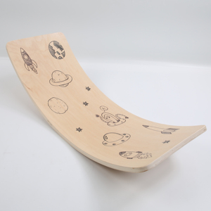 Planche d'équilibre Wobble pour enfants, jouet pour planche courbe en bois, jeu bon marché de haute qualité - Product Image 6