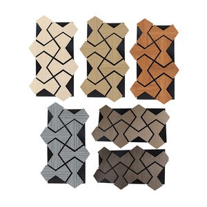 Modul thiết kế độ ẩm bằng chứng HDF âm thanh cách âm bảng điều khiển thiết kế hiện đại DIY trang trí nội thất rãnh âm thanh hấp thụ Bảng điều chỉnh - Product Image 2